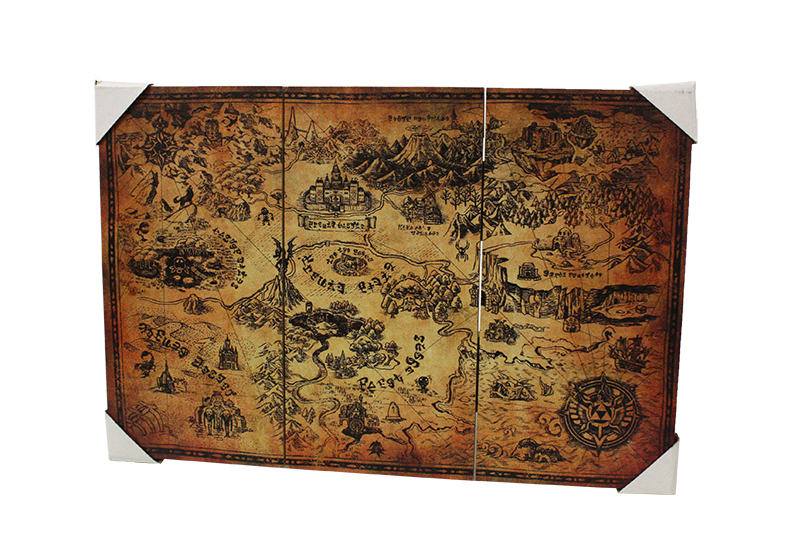 LEGEND OF ZELDA THE IMAGE SUR BOIS  CARTE  D HYRULE 29 5 