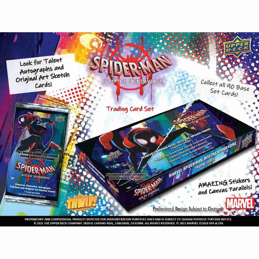 MARVEL -  UPPER DECK SPIDER-MAN INTO THE SPIDER-VERSE TRADING CARDS (P7/B15/C16)