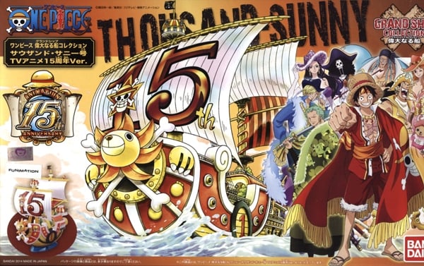 One Piece Modele A Assembler Du Thousand Sunny 15e Anniversaire Modeles A Assembler