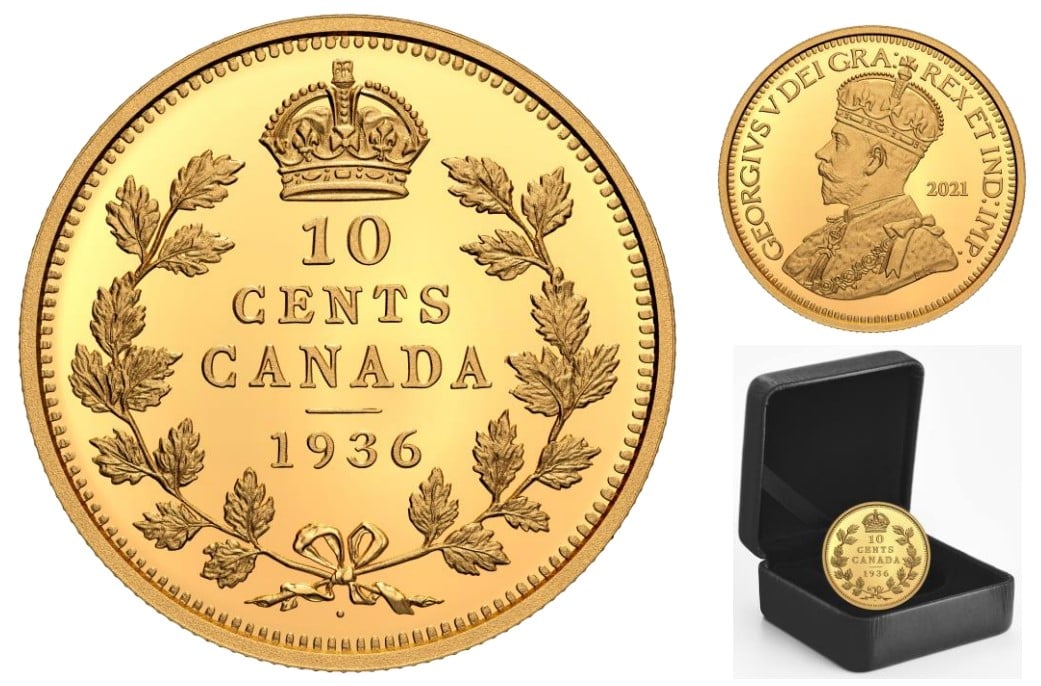 pieces les plus rares du canada piece de 10 cents 1936 marquee d un point 2021 01 06 monnaie royale canadienne 07 or pur coloriage doigt