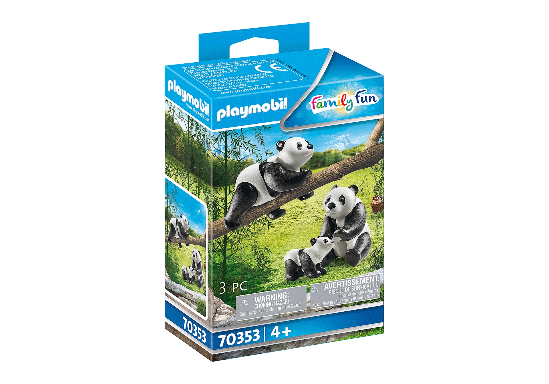 Playmobil Couple De Pandas Avec Bebe 3 Pieces Family Fun