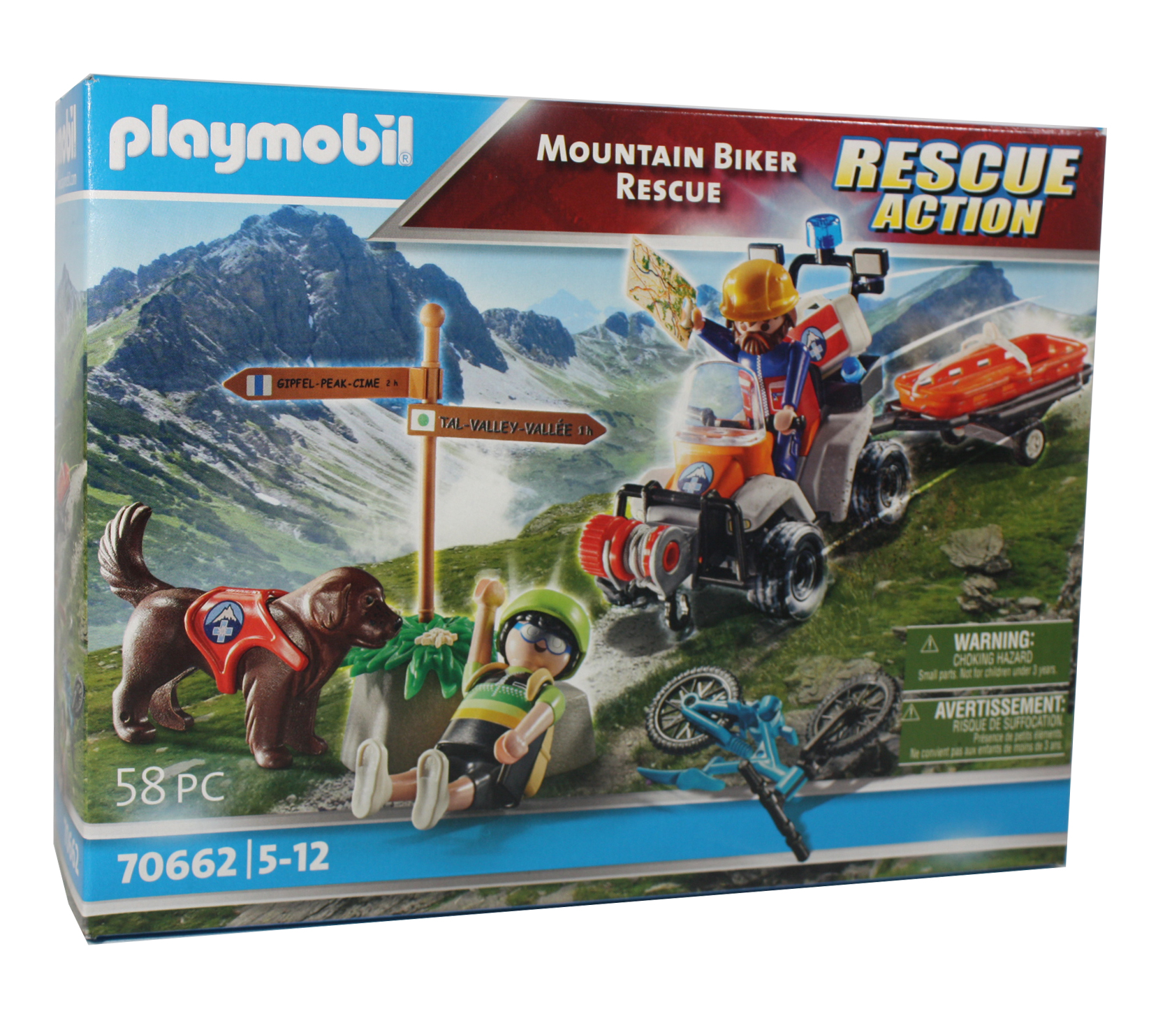 PLAYMOBIL - Secouristes de montagne avec véhicules - Voiture et figurine -  JEUX, JOUETS -  - Livres + cadeaux + jeux