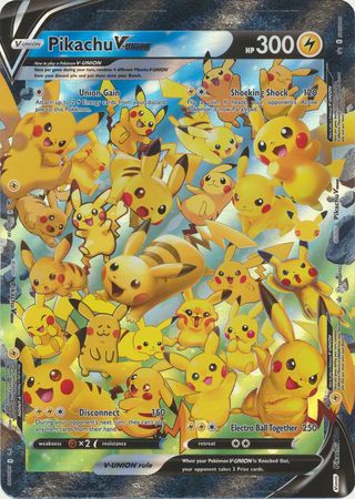 Pokemon Oversized Jumbo Promo Pikachu V Union Anglais Pokemon