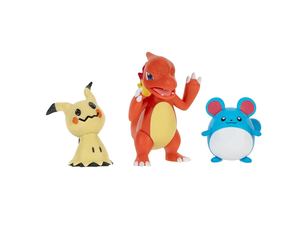 POKEMON - ASSORTIMENT DE FIGURINES ARTICULÉES : MIMIQUI - REPTINCEL ...