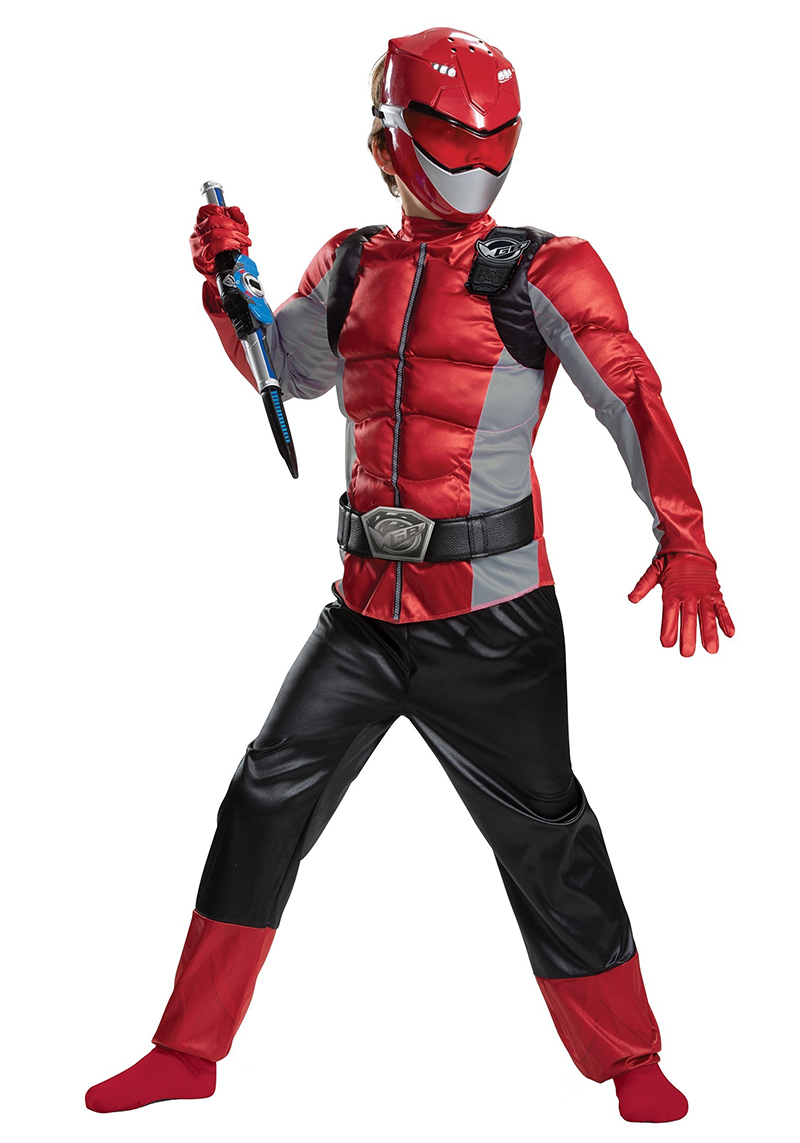 Power Rangers Costume Power Ranger Rouge Enfant Beast Morphers