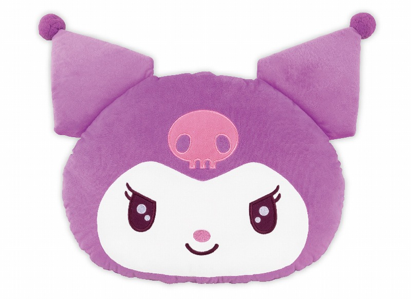 SANRIO - COUSSIN TÊTE DE KUROMI PASTEL