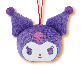 SANRIO - PETITE MASCOTTE EN PELUCHE TÊTE DE KUROMI (5 CM)