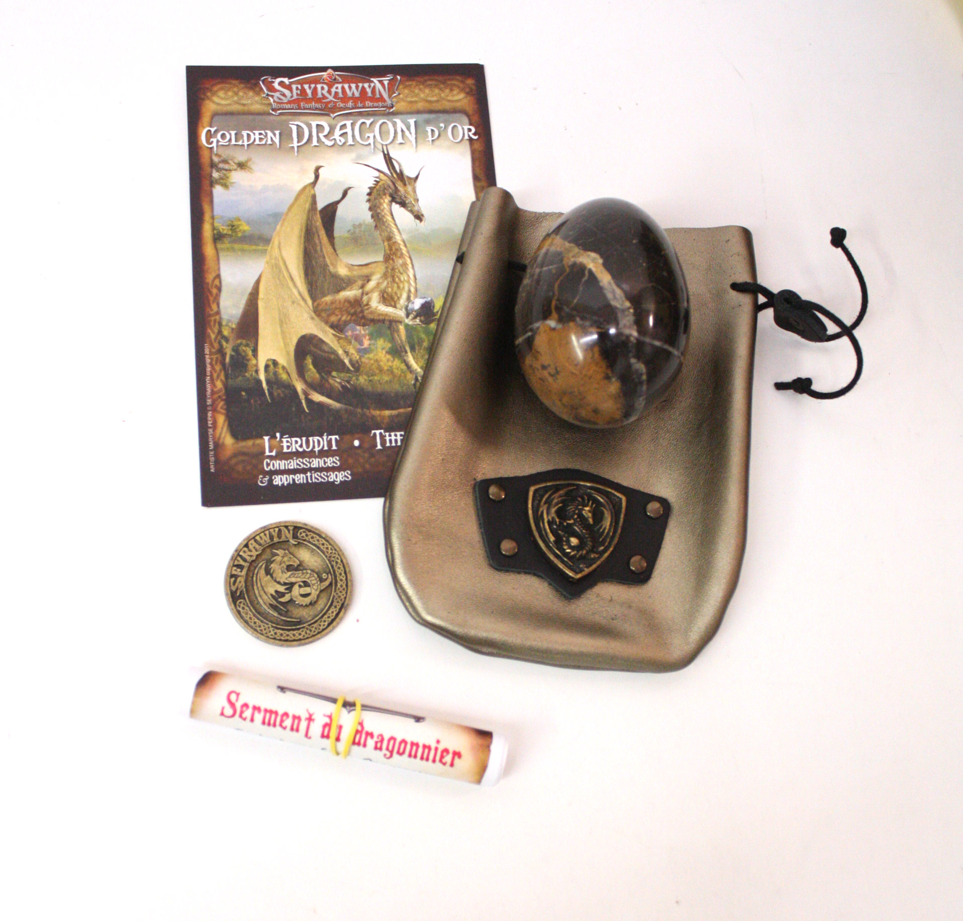 Seyrawyn Oeuf De Dragon D Or Ensemble Collector Accessoires