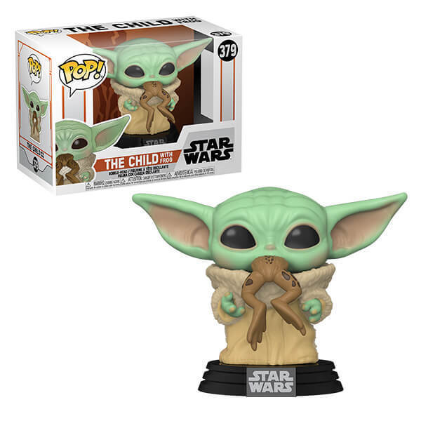 Star Wars Figurine Pop En Vinyle De L Enfant Avec Grenouille Bebe Yoda 10 Cm The Mandalorian 379 Pop Star Wars