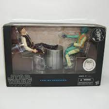 STAR WARS -  HASBRO HAN SOLO CONTRE GREEDO CANTINA SHOWDOWN FIGURINES D'ACTION TOYS R US EXCLUSIVE BLUE LINE -  STAR WARS BLACK SERIES