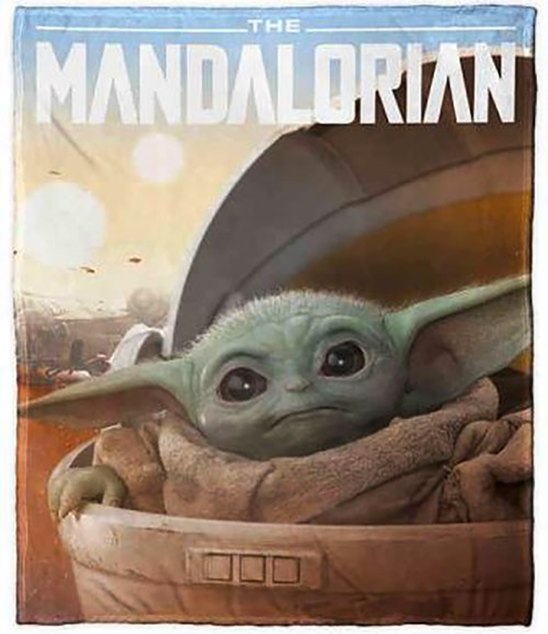 Star Wars Jetee Ultra Douce Bebe Yoda Dans Nacelle 117 Cm X 152 Cm The Mandalorian Produits Derives