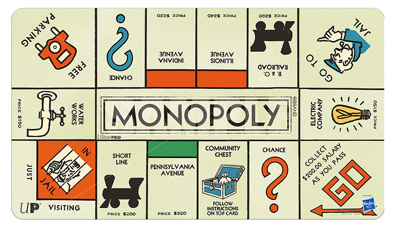 Surface De Jeu Plateau De Jeu Monopoly Playmat 60 X 33 Cm