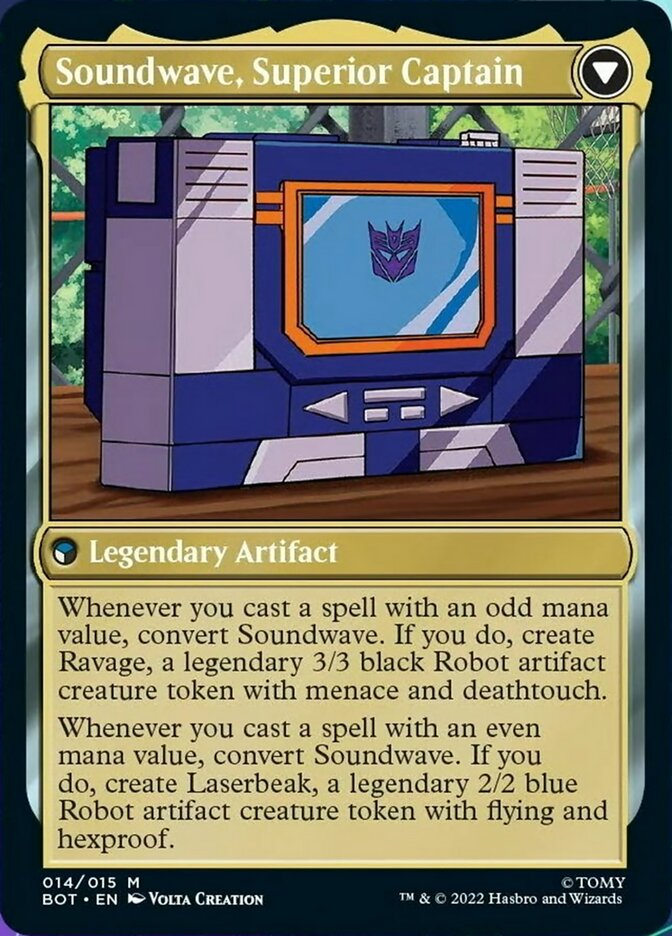 Transformers -  Soundwave, Sonic Spy // Soundwave, Superior Captain