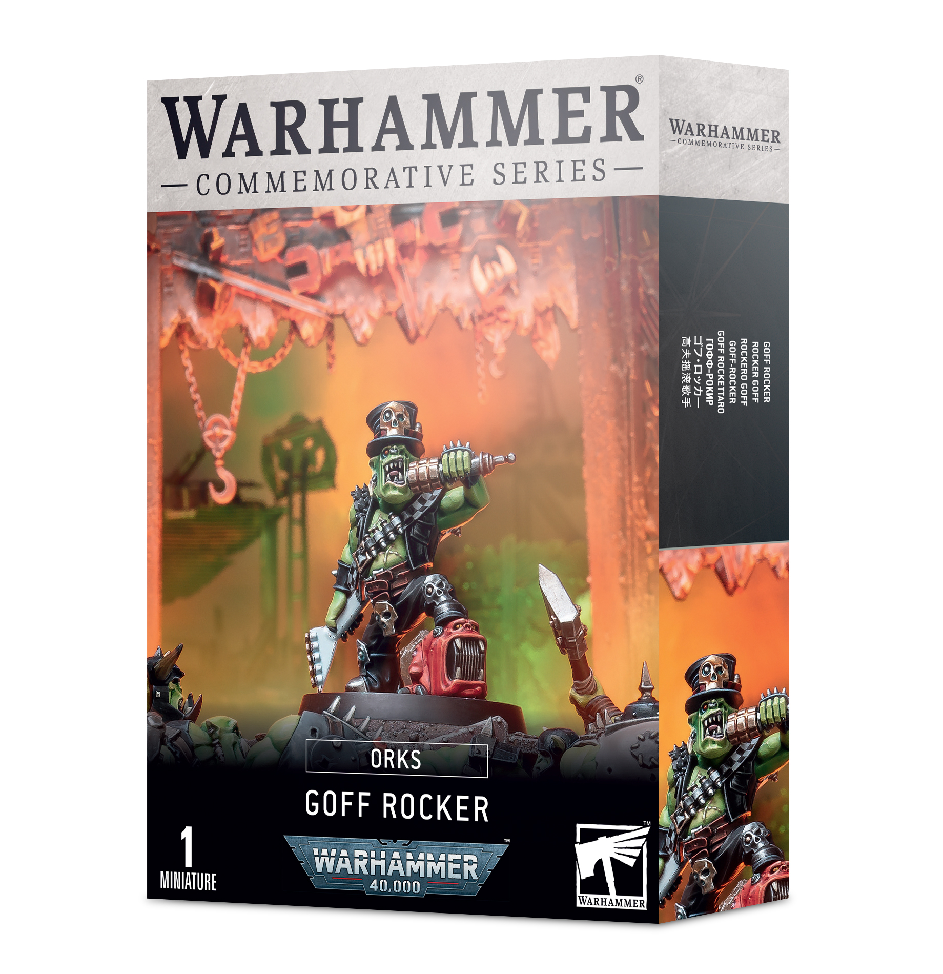 WARHAMMER 40K -  ORK -  GOFF ROCKER -  COMMERMORATIVE SERIES