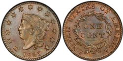 1 CENT -  1 CENT 1821 -  1821 UNITED STATES COINS