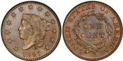 1 CENT -  1 CENT 1821 (VG) -  1821 UNITED STATES COINS