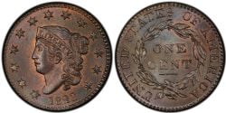 1 CENT -  1 CENT 1823 -  1823 UNITED STATES COINS