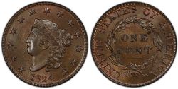1 CENT -  1 CENT 1824 (VG) -  1824 UNITED STATES COINS