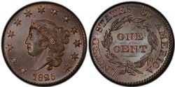 1 CENT -  1 CENT 1825 -  1825 UNITED STATES COINS