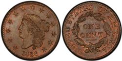 1 CENT -  1 CENT 1826 (AU) -  1826 UNITED STATES COINS