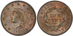 1 CENT -  1 CENT 1829, GRANDES LETTRES -  1829 UNITED STATES COINS