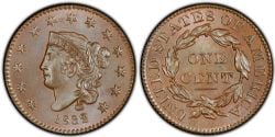 1 CENT -  1 CENT 1832, GRANDES LETTRES -  1832 UNITED STATES COINS