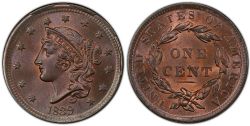 1 CENT -  1 CENT 1839, TÊTE RIDICULE -  1839 UNITED STATES COINS