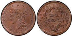 1 CENT -  1 CENT 1842, GRANDE DATE (AU) -  PIÈCES DES ÉTATS-UNIS 1842