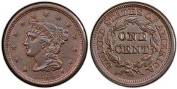 1 CENT -  1 CENT 1844 (AG) -  PIÈCES DES ÉTATS-UNIS 1844