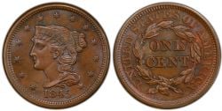 1 CENT -  1 CENT 1845 (EF) -  PIÈCES DES ÉTATS-UNIS 1845