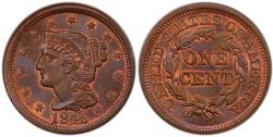 1 CENT -  1 CENT 1846, GRANDE DATE (AG) -  PIÈCES DES ÉTATS-UNIS 1846