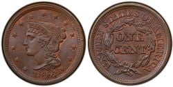 1 CENT -  1 CENT 1846, PETITE DATE (G) -  PIÈCES DES ÉTATS-UNIS 1846