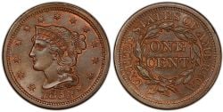 1 CENT -  1 CENT 1853 (AU) -  PIÈCES DES ÉTATS-UNIS 1853