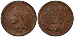 1 CENT -  1 CENT 1865, 5-FANCY -  1865 UNITED STATES COINS