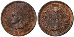 1 CENT -  1 CENT 1866 -  1866 UNITED STATES COINS