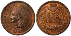 1 CENT -  1 CENT 1868 -  1868 UNITED STATES COINS