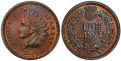 1 CENT -  1 CENT 1869, 69-SUR-69 -  1869 UNITED STATES COINS