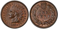1 CENT -  1 CENT 1875 -  1875 UNITED STATES COINS