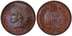 1 CENT -  1 CENT 1886, VARIÉTÉ 1 -  1886 UNITED STATES COINS