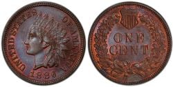 1 CENT -  1 CENT 1886, VARIÉTÉ 1 (AG) -  1886 UNITED STATES COINS