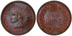 1 CENT -  1 CENT 1886, VARIÉTÉ 1 (VG) -  1886 UNITED STATES COINS