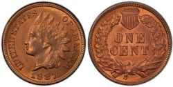 1 CENT -  1 CENT 1887 -  1887 UNITED STATES COINS
