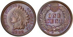 1 CENT -  1 CENT 1889 (AG) -  1889 UNITED STATES COINS