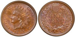 1 CENT -  1 CENT 1891 -  1891 UNITED STATES COINS