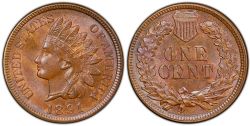 1 CENT -  1 CENT 1891 (AG) -  1891 UNITED STATES COINS