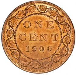 1 CENT -  1 CENT 1900 - SANS H -  PIÈCES DU CANADA 1900