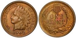 1 CENT -  1 CENT 1902 (EF) -  1902 UNITED STATES COINS