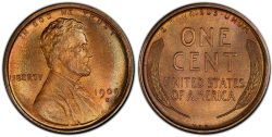 1 CENT -  1 CENT 1909-S - LINCOLN, V.D.B -  PIÈCES DES ÉTATS-UNIS 1909