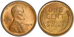 1 CENT -  1 CENT 1914 -  PIÈCES DES ÉTATS-UNIS 1914