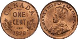 1 CENT -  1 CENT 1929 -  PIÈCES DU CANADA 1929